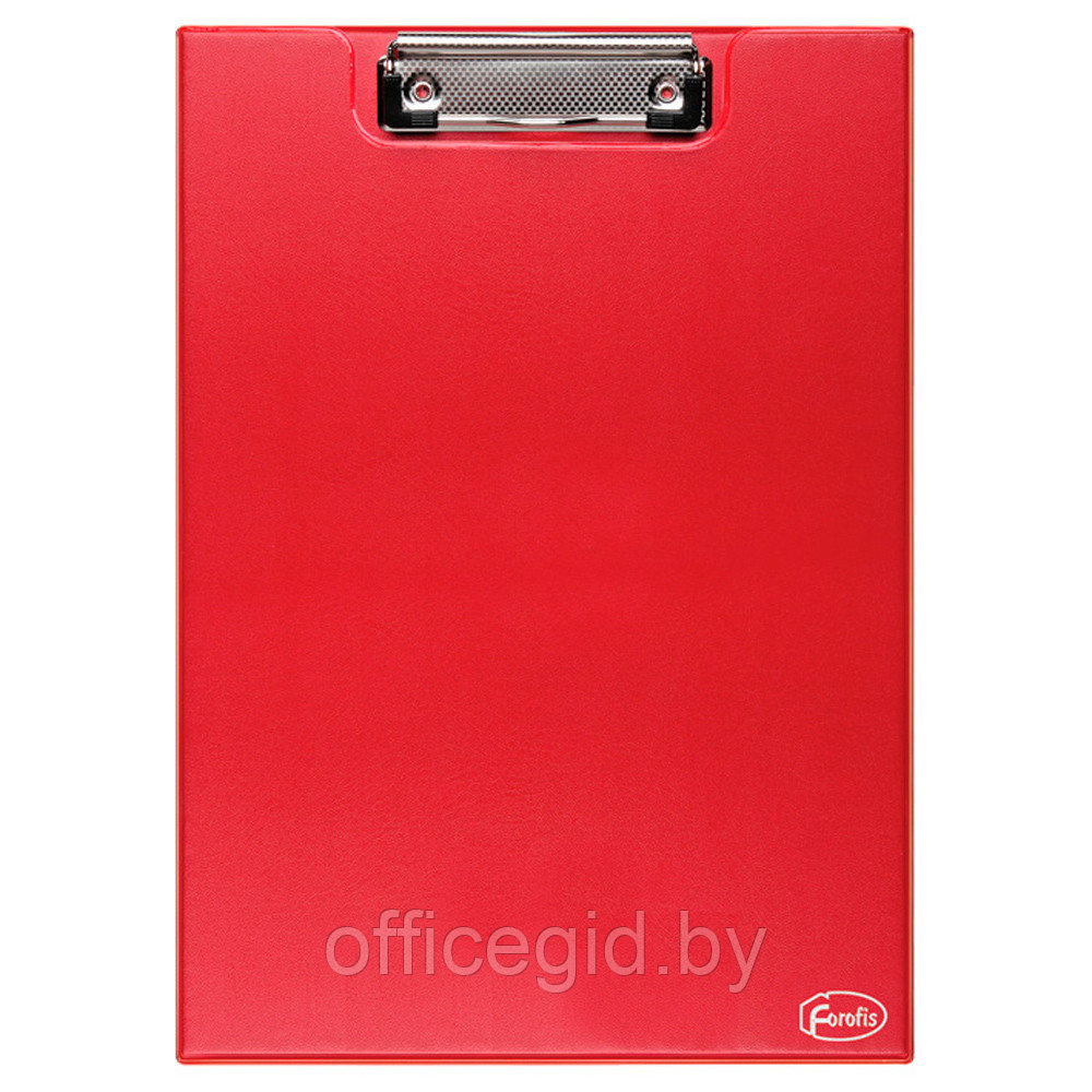 Планшет с зажимом "Forofis" открывающийся, А4, ПВХ, красный - фото 1 - id-p188888061