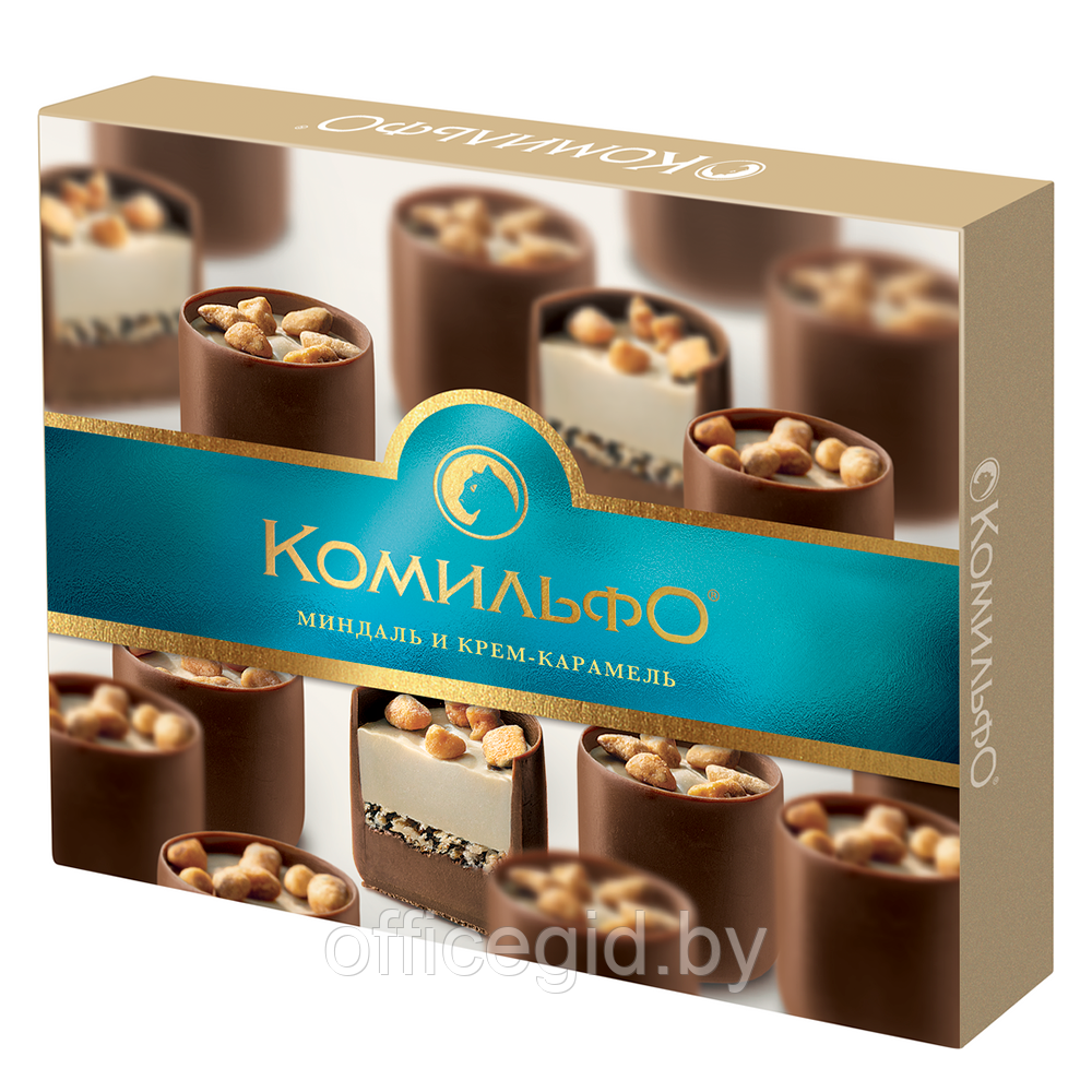 Конфеты шоколадные "Комильфо", 232 г, c кремом и миндалем - фото 3 - id-p188891660