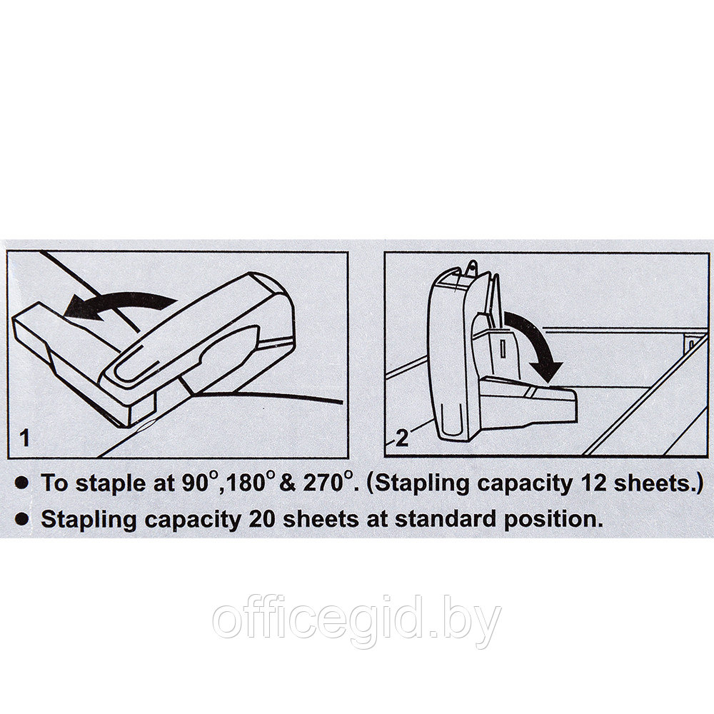 Скобосшиватель "HS-10S", №10, 20 листов, ассорти - фото 3 - id-p188889831