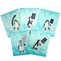 Тетрадь "Пингвины", А5, 48 листов, клетка, ассорти
