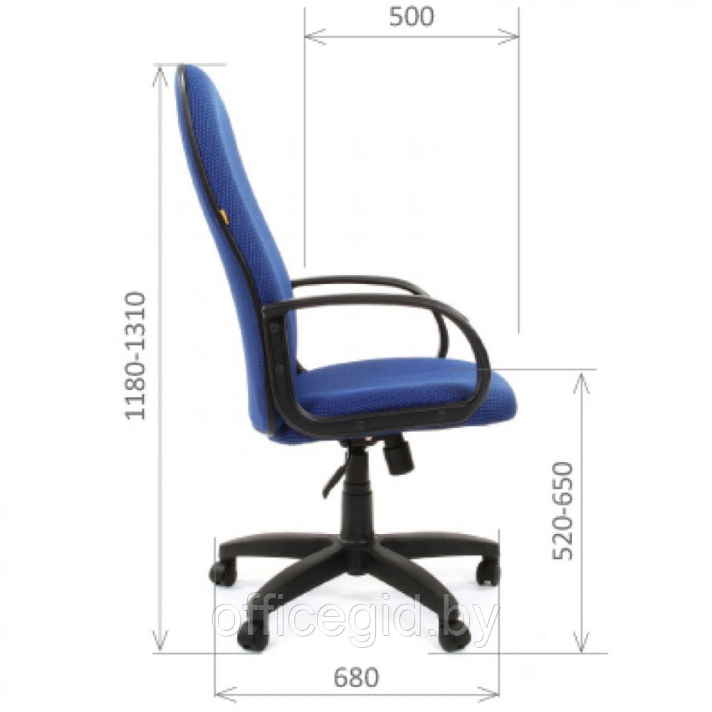 Кресло для персонала "CHAIRMAN 279" ткань, пластик, серый - фото 7 - id-p188893495