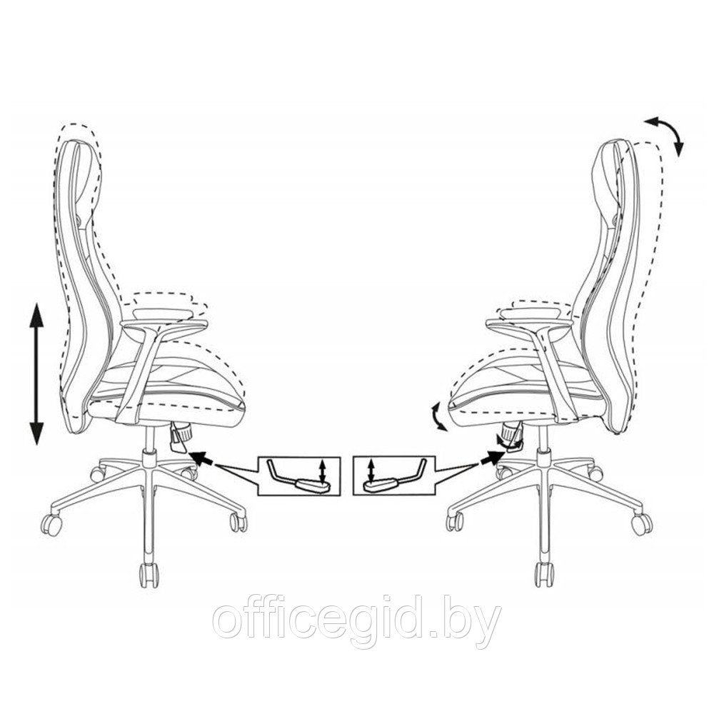 Кресло для руководителя "Бюрократ ZEN", кожа, алюминий, коричневый - фото 5 - id-p188893499