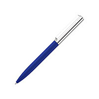 Ручка шариковая автоматическая "UMA Bright Gum", 1.0 мм, синий, серебристый, стерж. синий