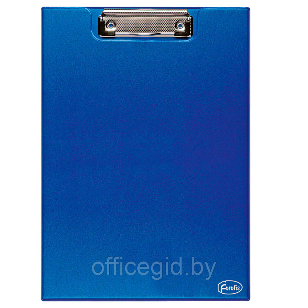 Планшет с зажимом "Forofis" открывающийся, А4, ПВХ, синий - фото 1 - id-p188888072