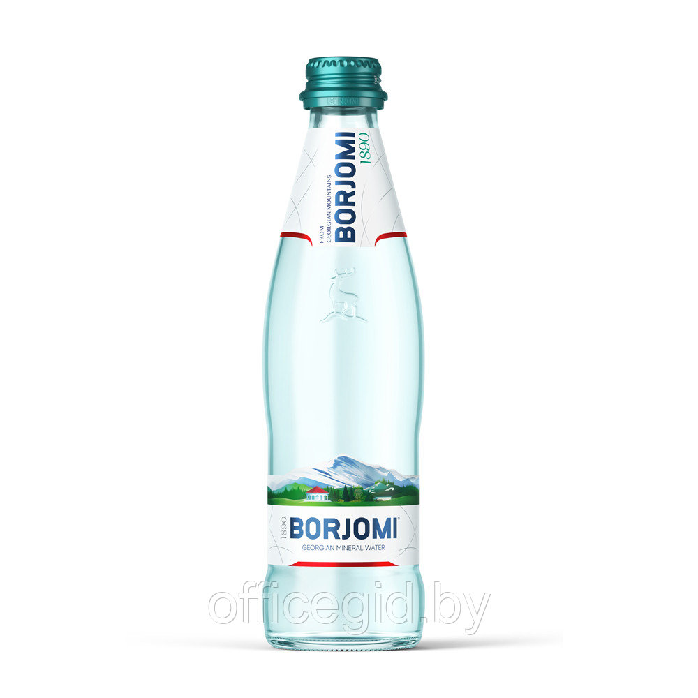 Вода минеральная "Borjomi", газированная, 0.33 л