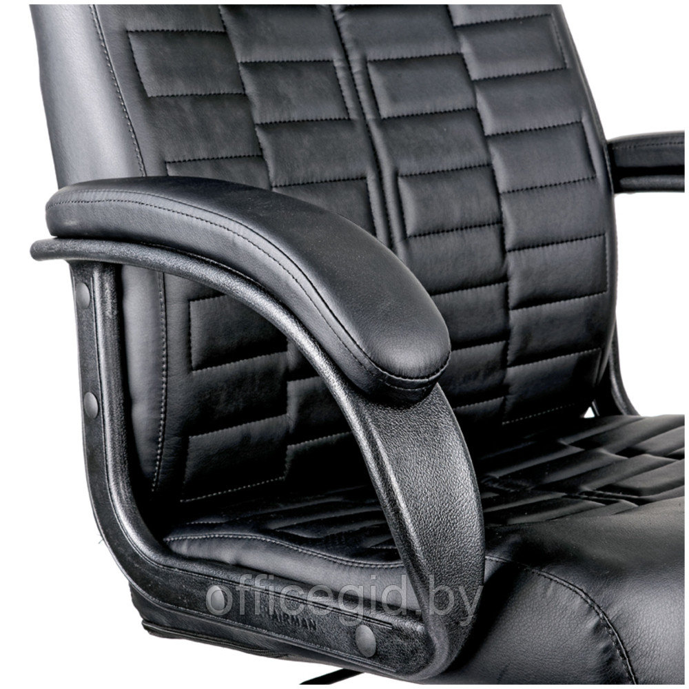 Кресло для руководителя Helmi HL-E80 "Ornament", экокожа, пластик, черный - фото 7 - id-p188893514