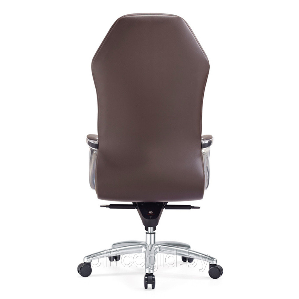 Кресло для руководителя "Бюрократ AURA", кожа, металл, коричневый - фото 4 - id-p188893519