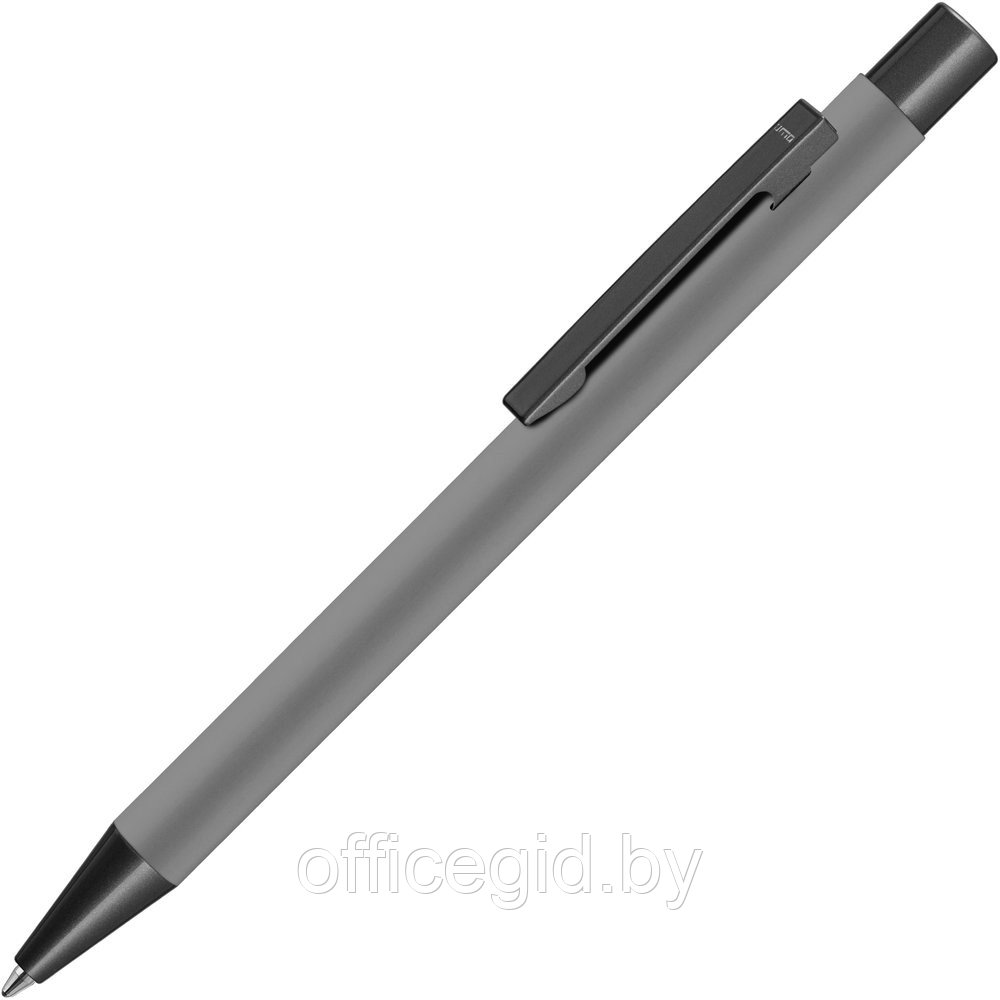 Ручка шариковая автоматическая "Straight Gum", 1.0 мм, серый, антрацит, стерж. синий - фото 1 - id-p188888991