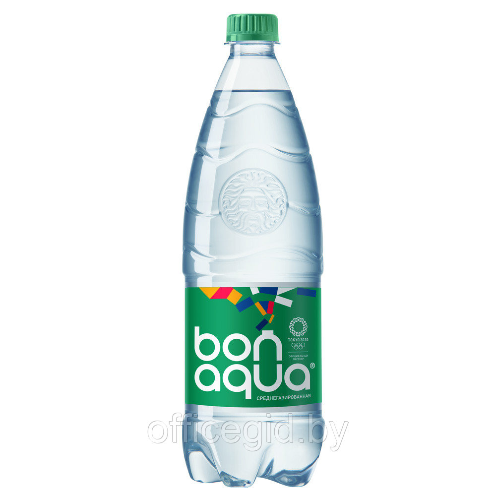 Вода питьевая среднегазированная "Bonaqua", 1 л - фото 1 - id-p188891699