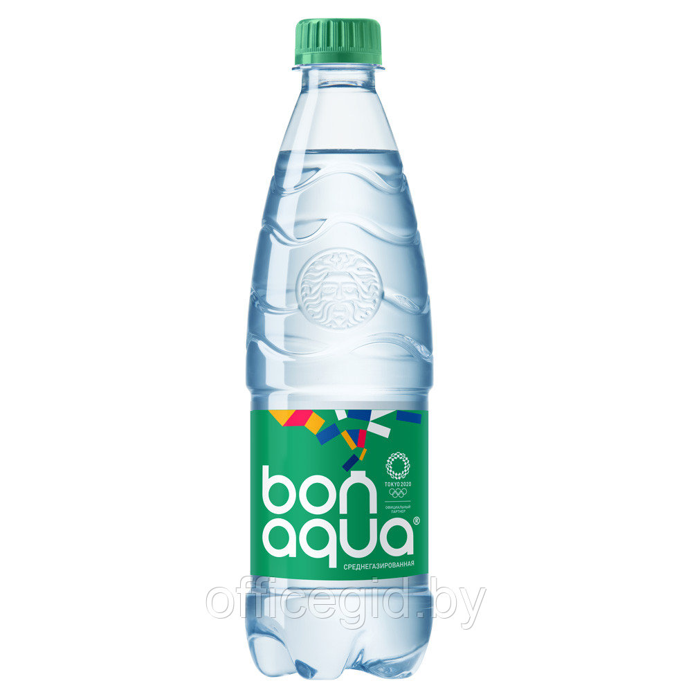 Вода питьевая "Bonaqua", среднегазированная, 0.5 л