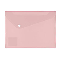 Папка-конверт на кнопке "Trend pastel", А5, персиковый
