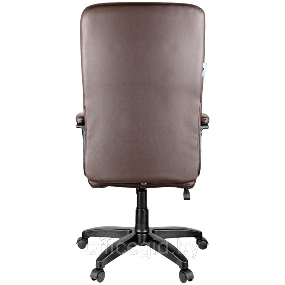 Кресло для руководителя Helmi "HL-E80 Ornament", экокожа, пластик, коричневый - фото 4 - id-p188893531