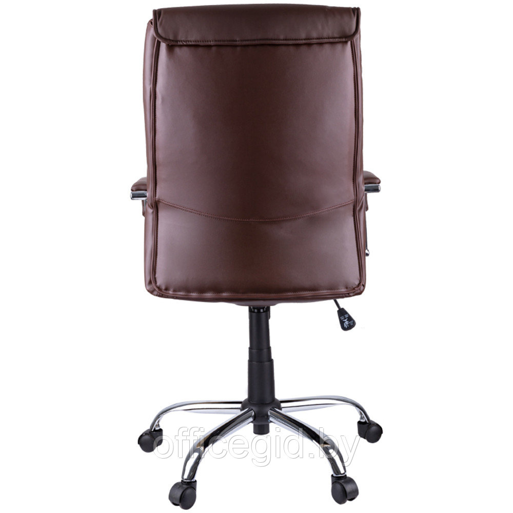 Кресло для руководителя Helmi "HL-E03 Accept", экокожа, металл, коричневый - фото 4 - id-p188893539