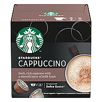 Капсулы для кофемашин "Nescafe Dolce Gusto Starbucks" Cappuccino, 6+6 порций
