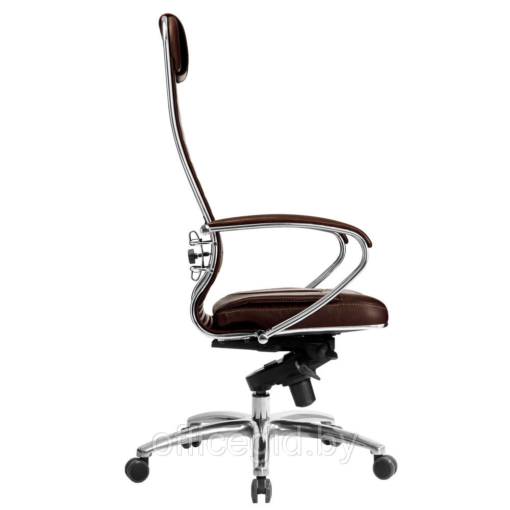 Кресло для руководителя "Samurai KL-1.04", кожа, металл, темно-коричневый - фото 3 - id-p188893542