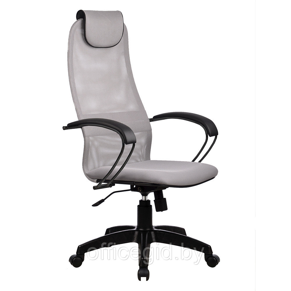 Кресло для руководителя "METTA BP-8 PL" сетка, пластик, серый - фото 1 - id-p188893556