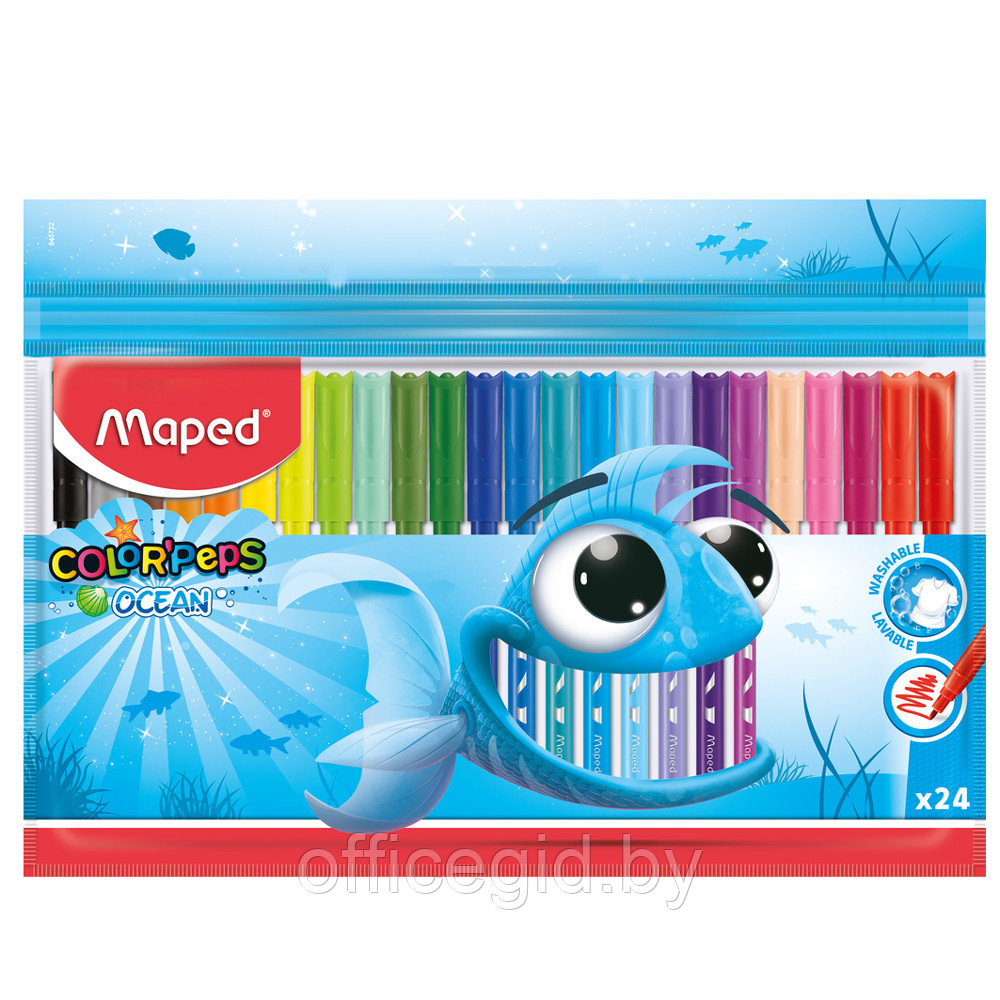 Фломастеры "Color Peps Ocean", 24 шт