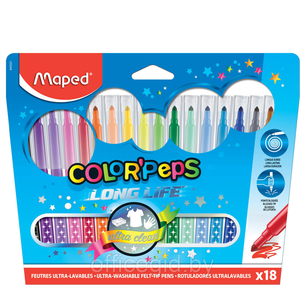 Фломастеры "Color Peps", 18 шт