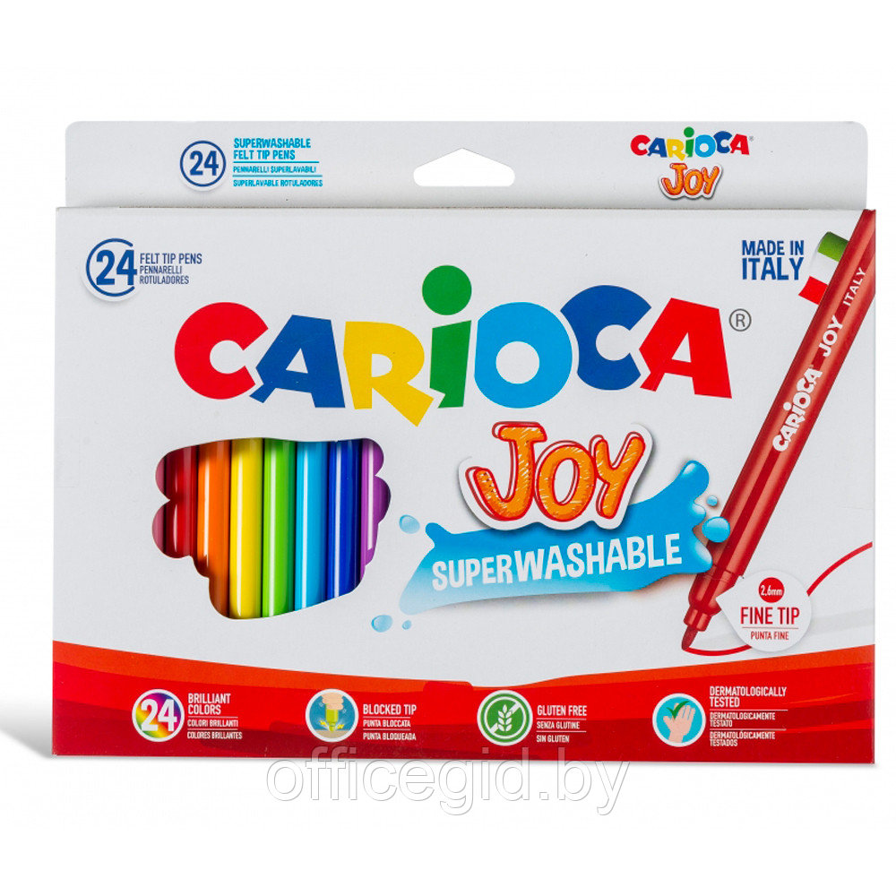 Фломастеры "Carioca Joy", 24 шт