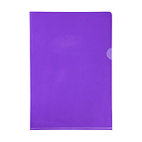 Папка-уголок "Exacompta", А4, 130 мк, ПВХ, прозрачный, фиолетовый