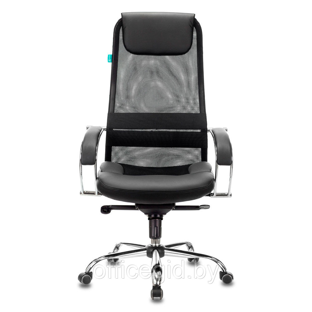 Кресло для руководителя Бюрократ "CH-609SL", искусственная кожа/ткань, металл, черный - фото 2 - id-p188893571