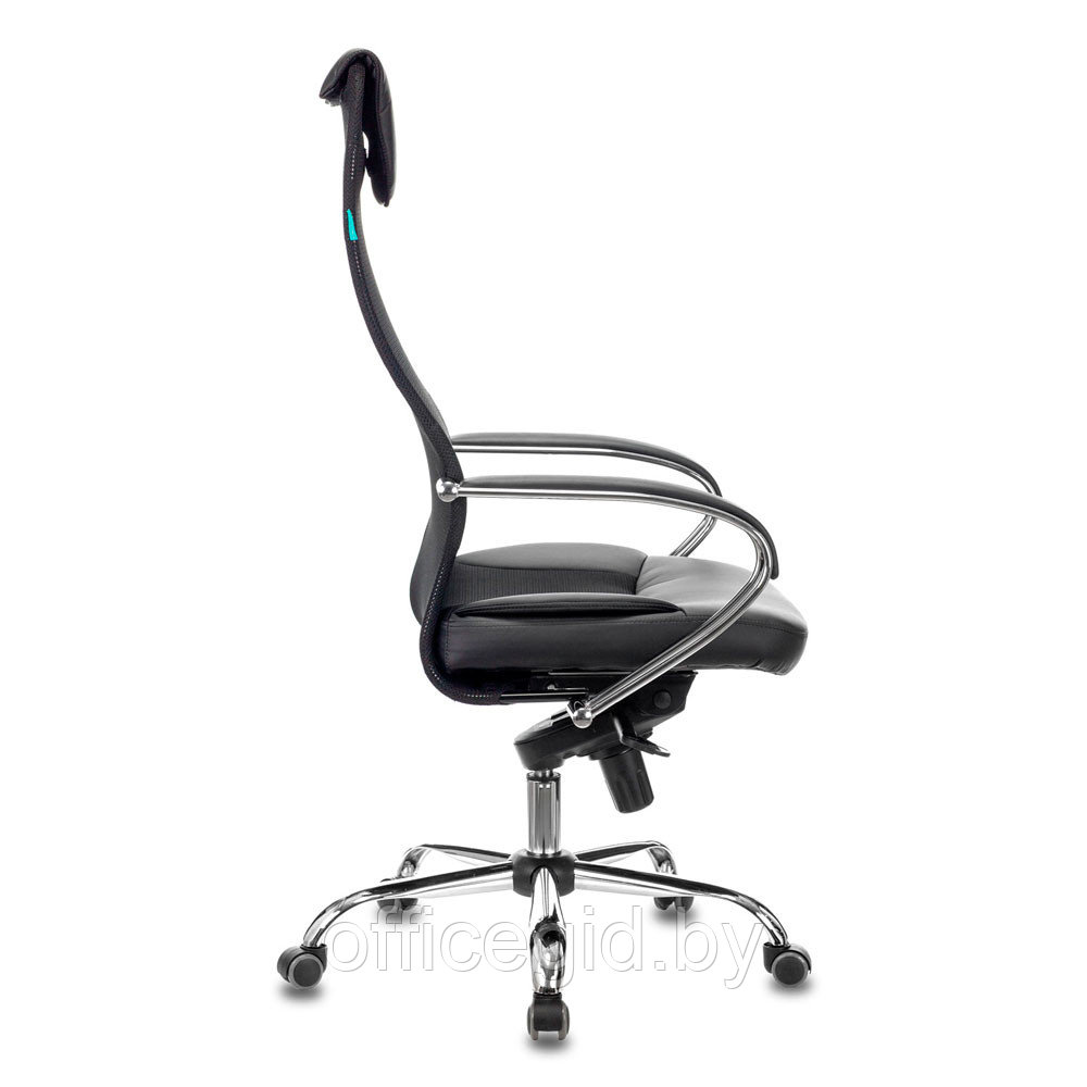 Кресло для руководителя Бюрократ "CH-609SL", искусственная кожа/ткань, металл, черный - фото 3 - id-p188893571
