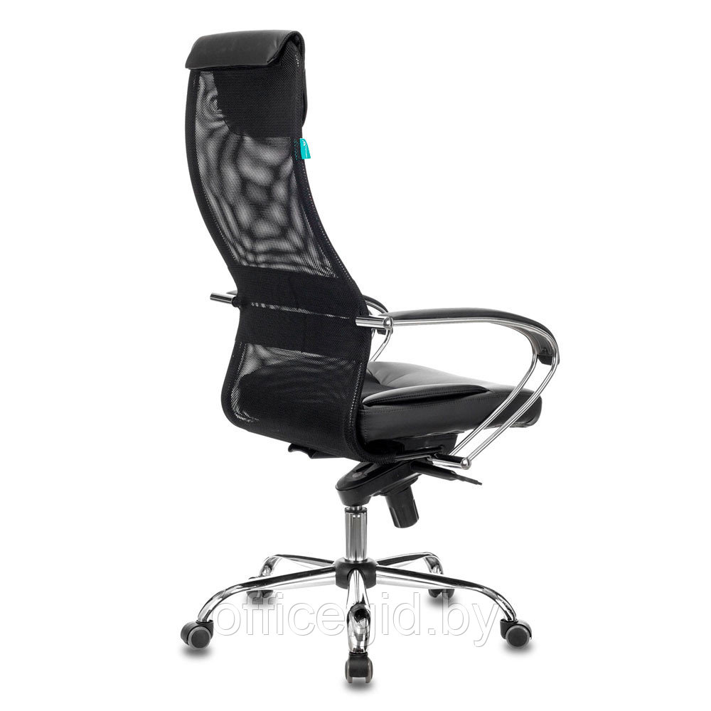 Кресло для руководителя Бюрократ "CH-609SL", искусственная кожа/ткань, металл, черный - фото 4 - id-p188893571