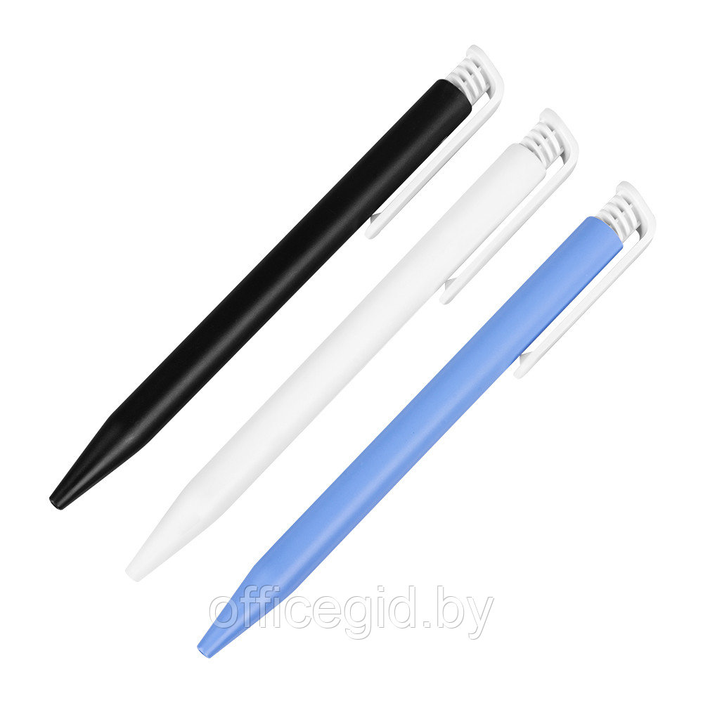 Ручка шариковая автоматическая "Senator Super Hit Bio", 1.0 мм, натуральный, белый, стерж. синий - фото 3 - id-p188889049