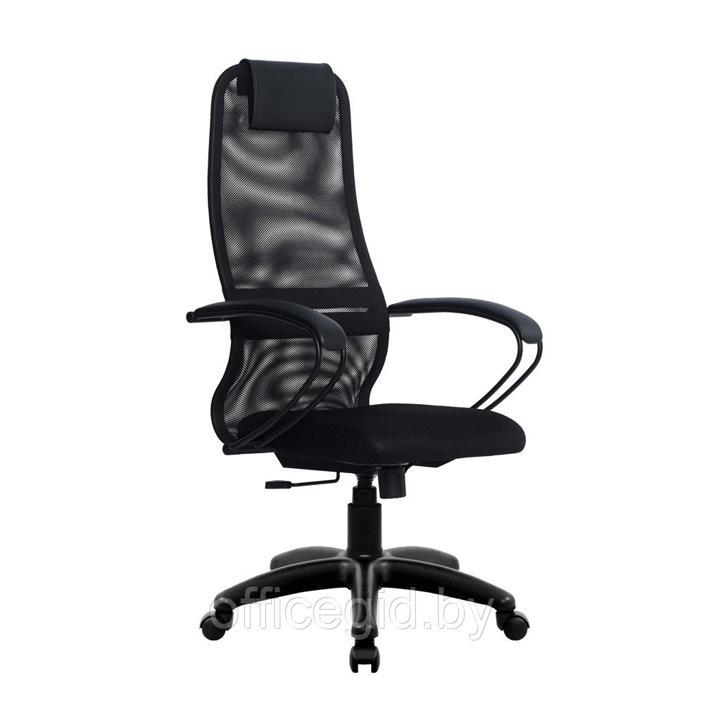 Кресло для руководителя "Metta BP-8 PL", сетка, металл, черный - фото 1 - id-p188893578