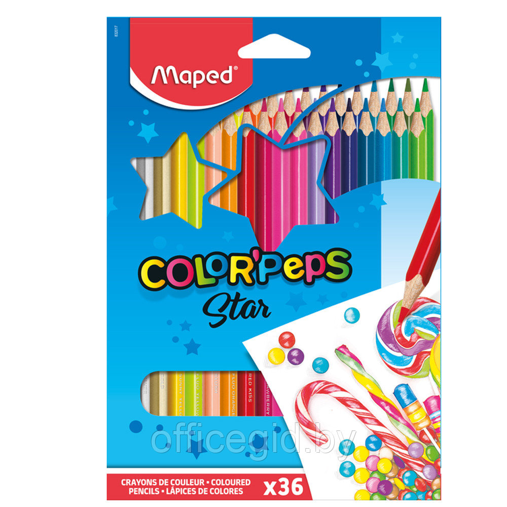 Цветные карандаши "Color Peps", 36 цветов - фото 1 - id-p188886216