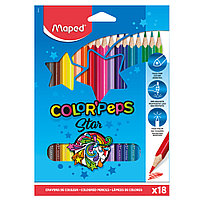 Цветные карандаши "Color Peps", 18 цветов