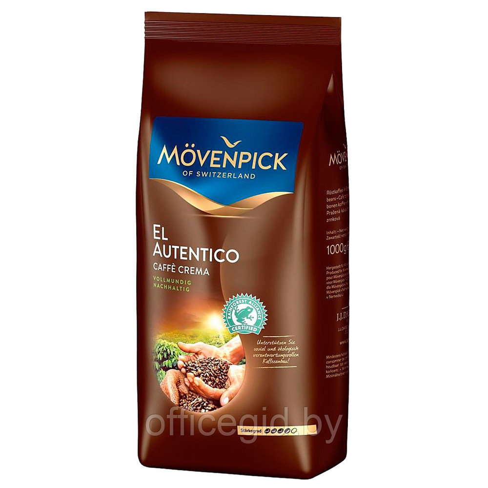 Кофе "Movenpick" EL Autentico Caffe Crema, зерновой, 1000 г - фото 1 - id-p188891762
