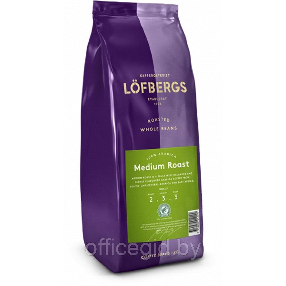 Кофе "Lofbergs" Medium Roast, зерновой, 1000 г - фото 1 - id-p188891778