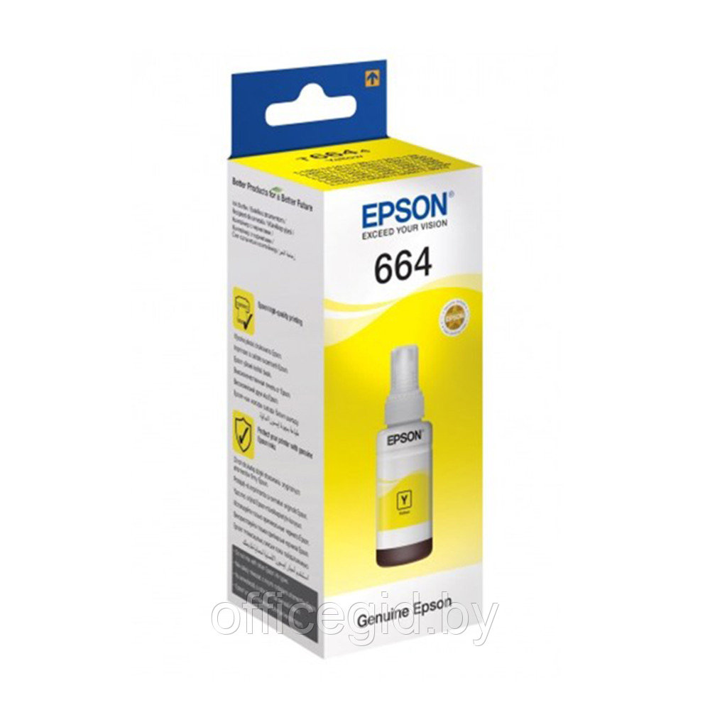Контейнер с чернилами Epson "T6644", 70 мл, желтый - фото 1 - id-p188887324
