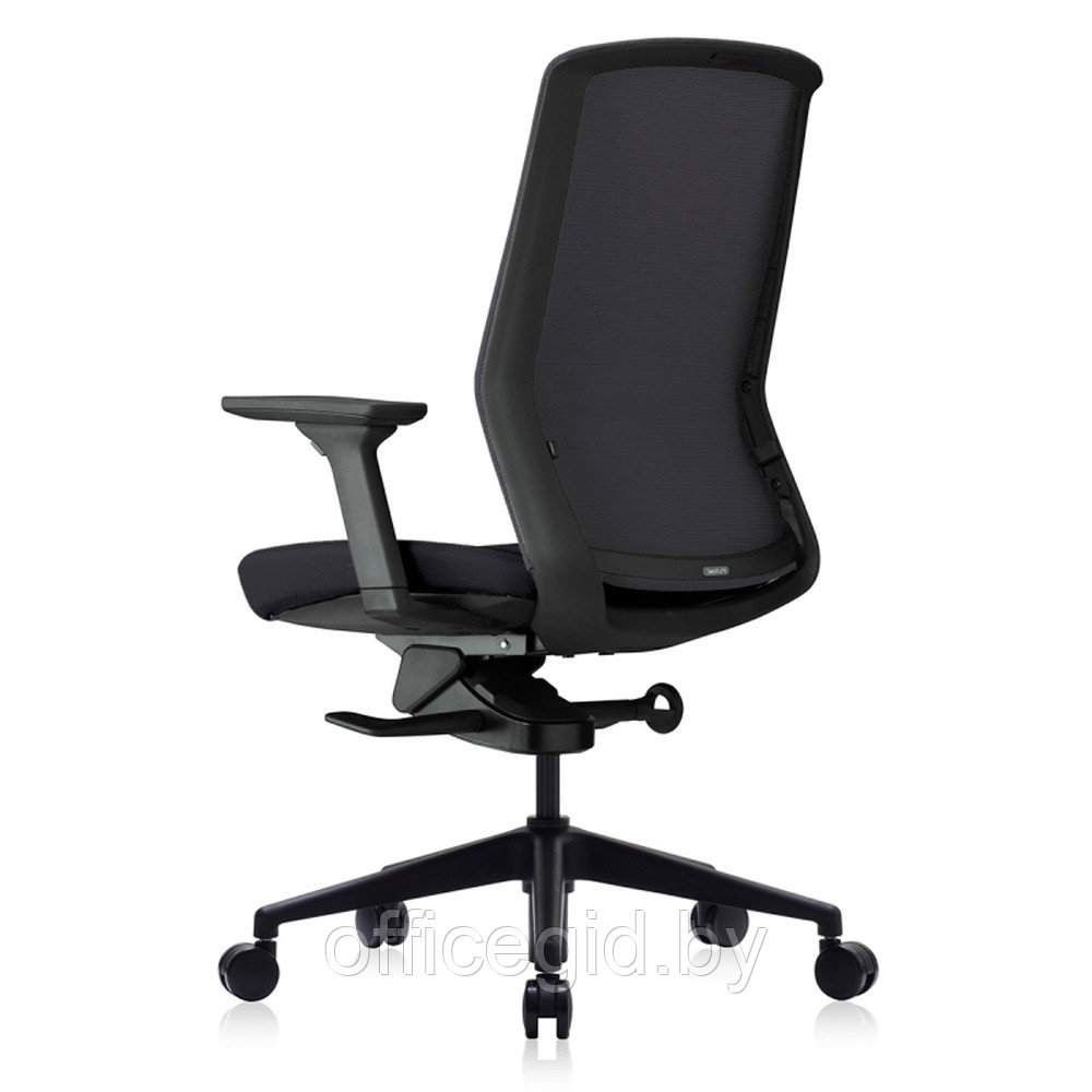 Кресло для руководителя Bestuhl "J1", сетка, ткань, пластик, черный - фото 4 - id-p188893607
