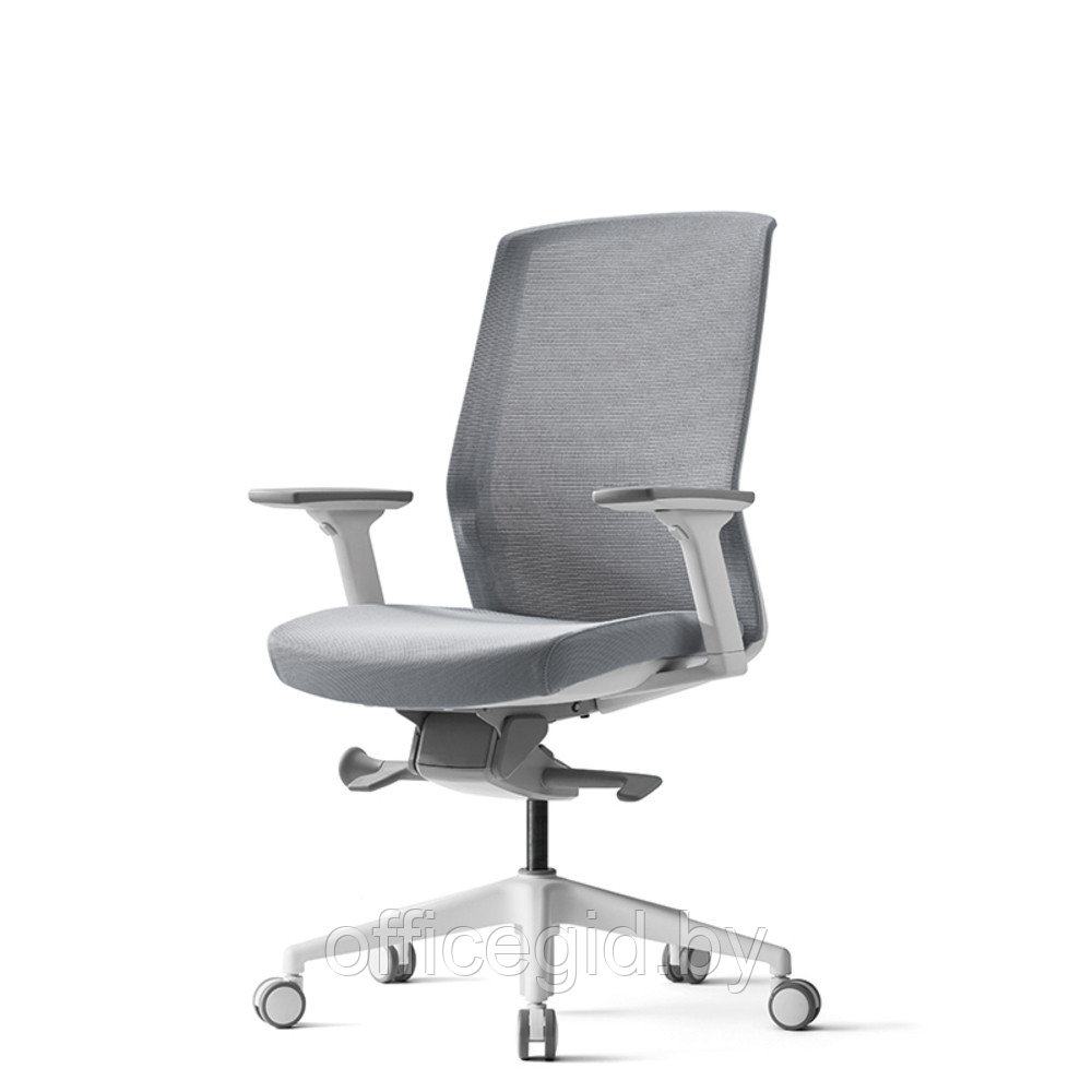 Кресло для руководителя "BESTUHL J1", ткань, пластик, серый - фото 1 - id-p188893610