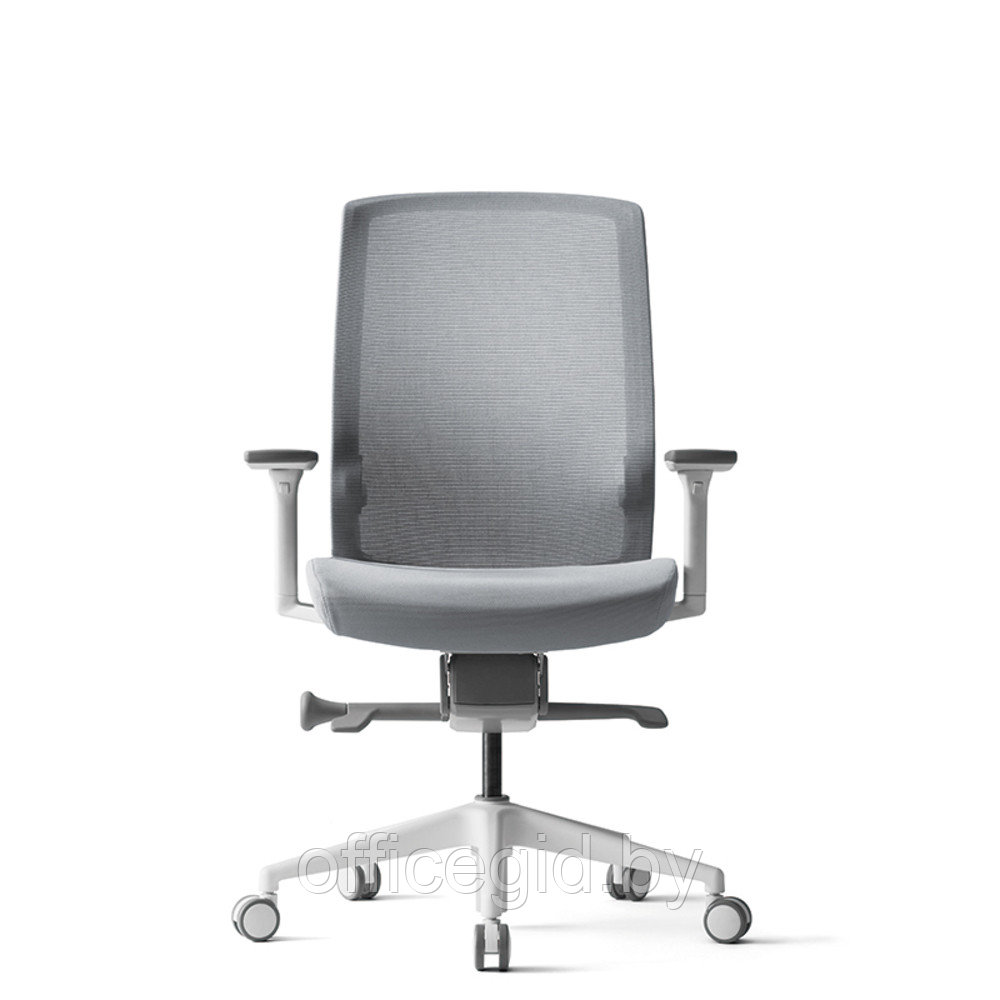 Кресло для руководителя "BESTUHL J1", ткань, пластик, серый - фото 2 - id-p188893610