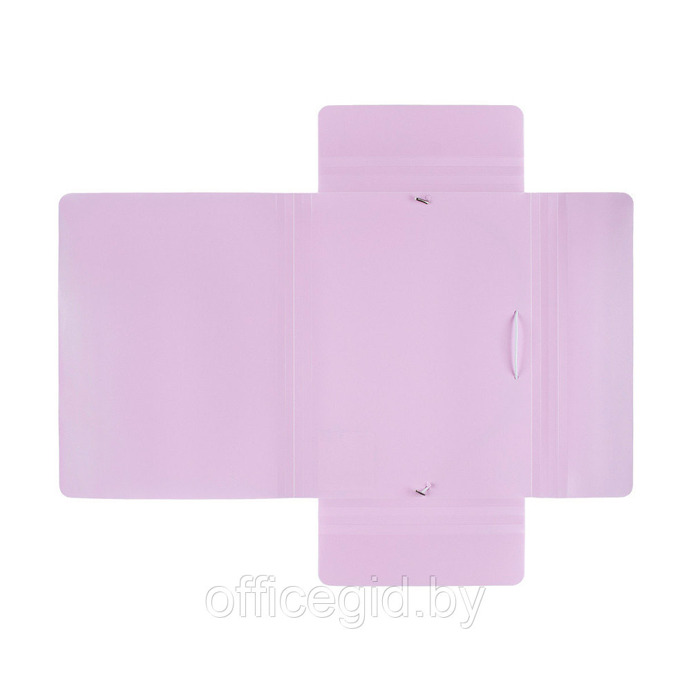 Папка на резинках "Trend pastel", А4, 35 мм, пластик, лиловый - фото 3 - id-p188888170