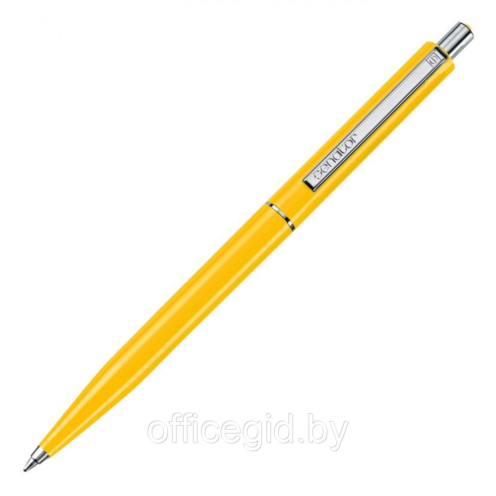 Ручка шариковая автоматическая "Senator Point Polished", 1.0 мм, желтый, стерж. синий - фото 1 - id-p188889102