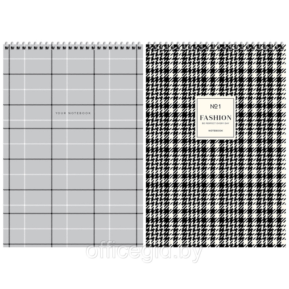 Блокнот "Узор. Fashion pattent", А4, 80 листов, клетка, ассорти - фото 1 - id-p188889952