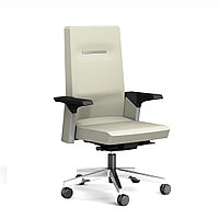 Кресло для руководителя "SOKOA K01", ткань, алюминий, светло-бежевый