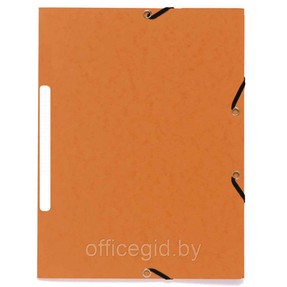 Папка на резинках "Manila", A4, 15 мм, картон, оранжевый - фото 1 - id-p188888189