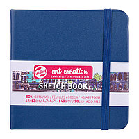 Скетчбук "Art Creation", 12x12 см, 140 г/м2, 80 листов, синий