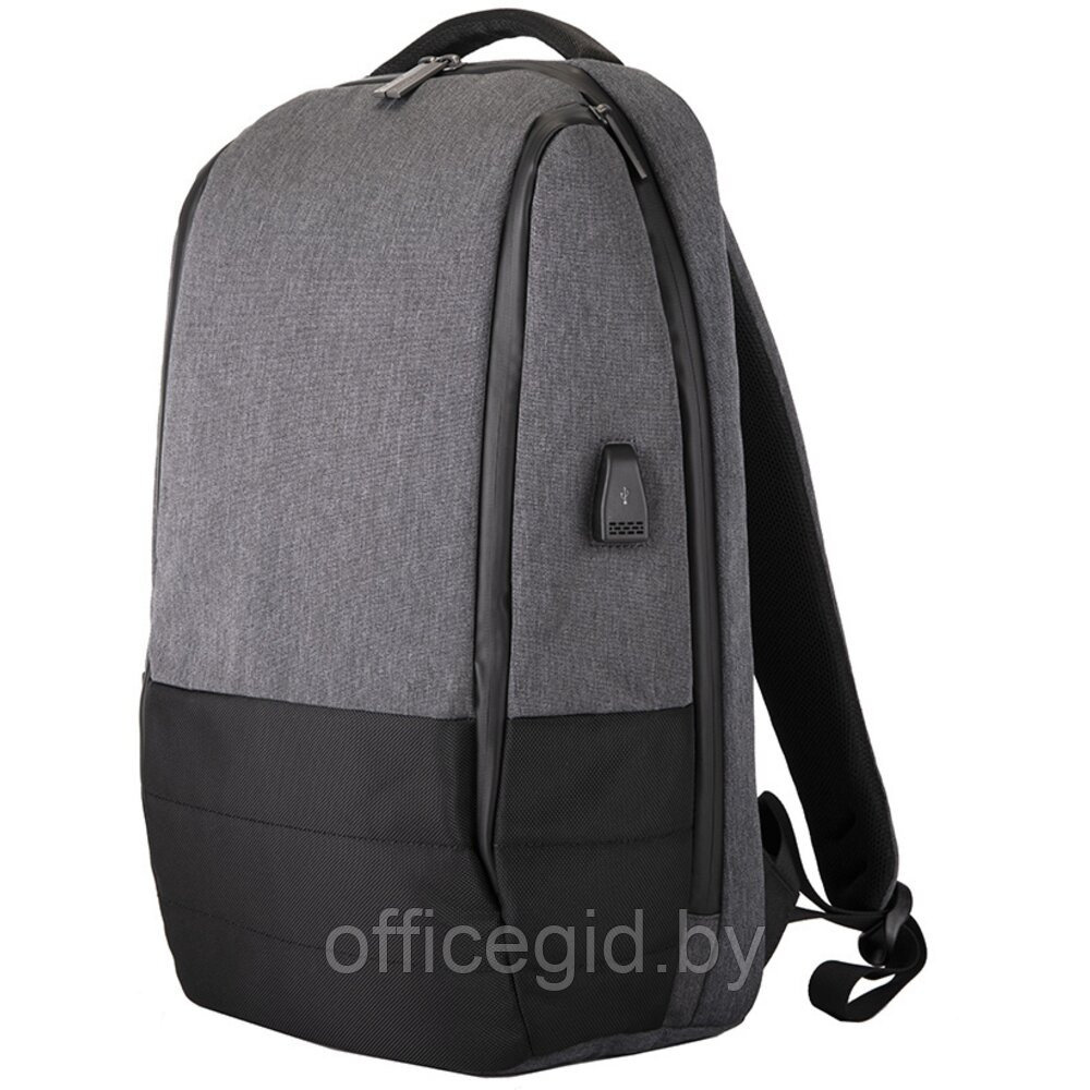 Рюкзак для ноутбука "Gran", темно-серый, черный - фото 1 - id-p188887365