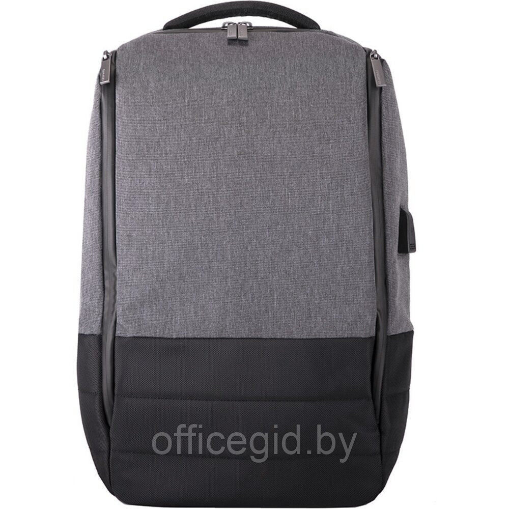 Рюкзак для ноутбука "Gran", темно-серый, черный - фото 2 - id-p188887365