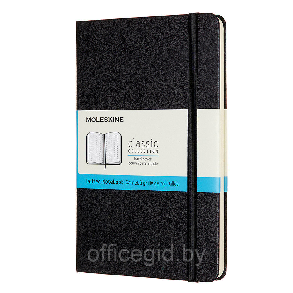Блокнот "Classic Medium", А5, 120 листов, точка, черный - фото 1 - id-p188889965