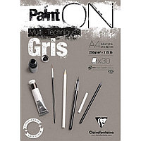 Блок-склейка "Paint'On" Gris, А4, 250 г/м2, 30 листов