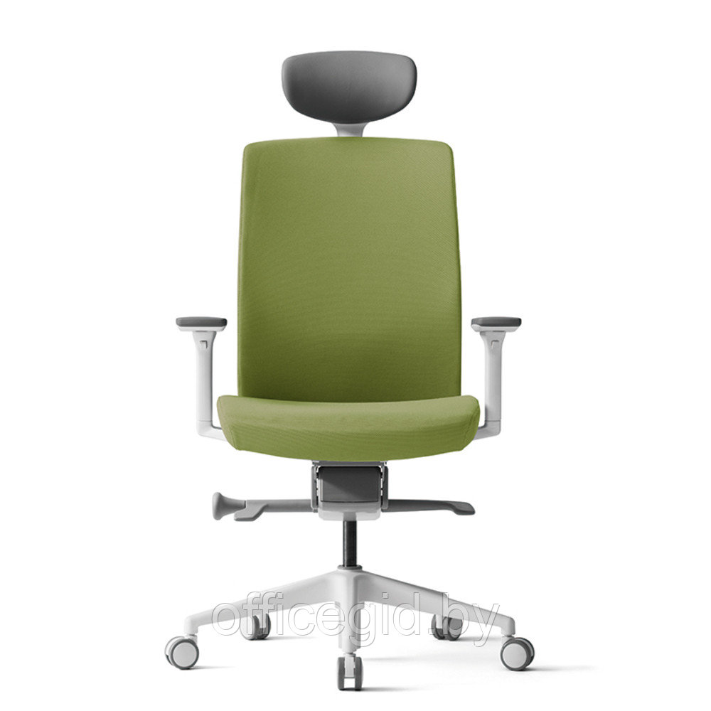 Кресло для руководителя "BESTUHL J2", ткань, пластик, зеленый - фото 2 - id-p188893638