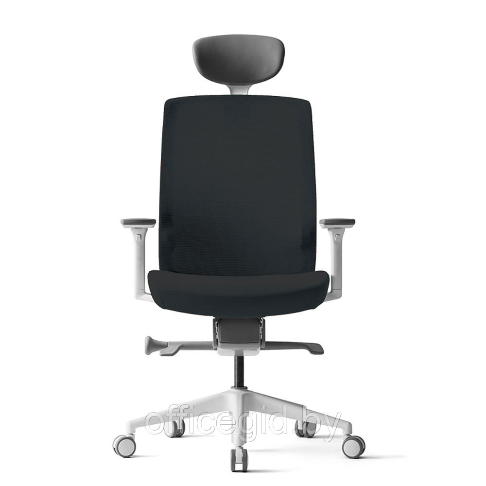 Кресло для руководителя BESTUHL J1, сетка, ткань, пластик, черный - фото 2 - id-p188893640