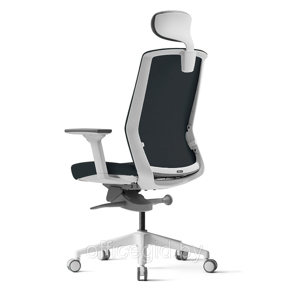 Кресло для руководителя BESTUHL J1, сетка, ткань, пластик, черный - фото 4 - id-p188893640